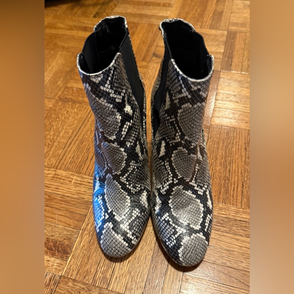 Sam Edelman Raelle Snakeskin Booties - Picture 2 of 5